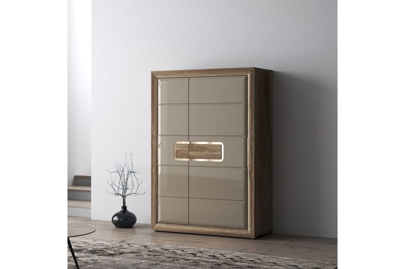 Corlius Garderobe 42x109 cm - Beige/Brun - Opbevaring - Tøjopbevaring - Garderobeskabe