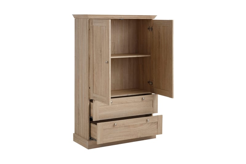 Dareia garderobe 85 cm - Brun - Opbevaring - Tøjopbevaring - Garderobeskabe