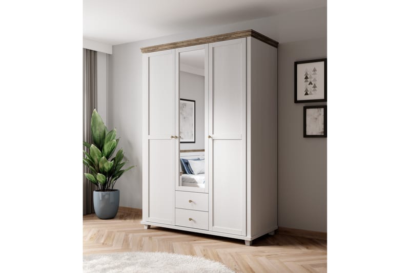 Doade Garderobe 62x108 cm - Askegrå | Natur - Opbevaring - Tøjopbevaring - Garderobeskabe