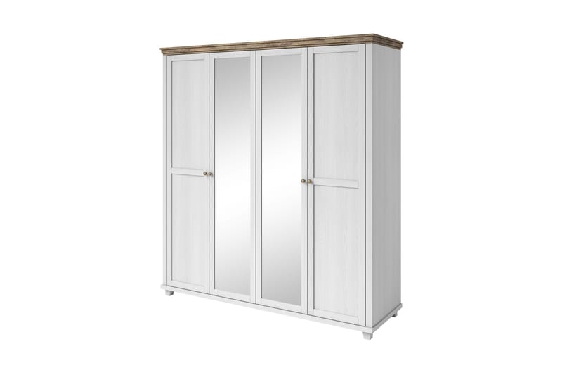 Doade Garderobe 62x154 cm - Askegrå|Natur - Opbevaring - Tøjopbevaring - Garderobeskabe