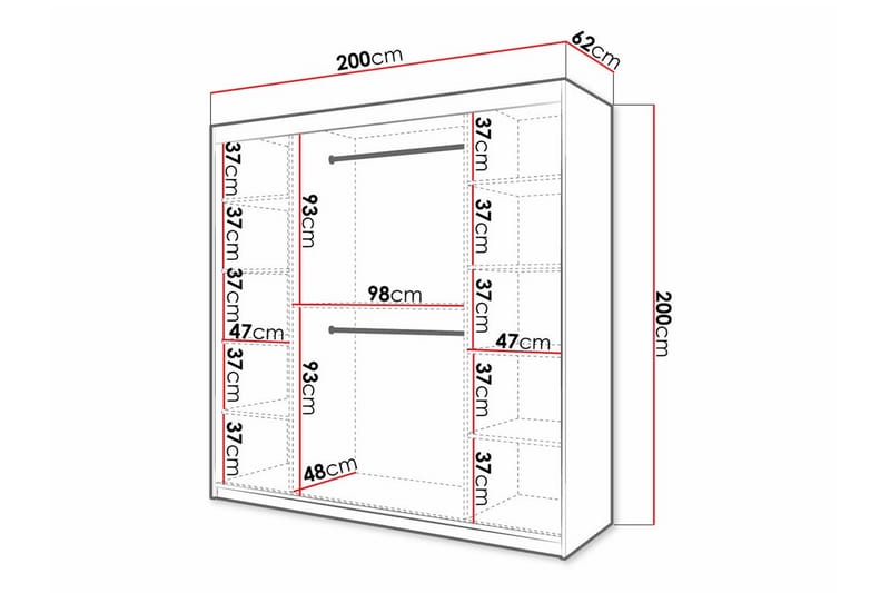 Dunvegan Garderobe - Hvid - Opbevaring - Tøjopbevaring - Garderobeskabe