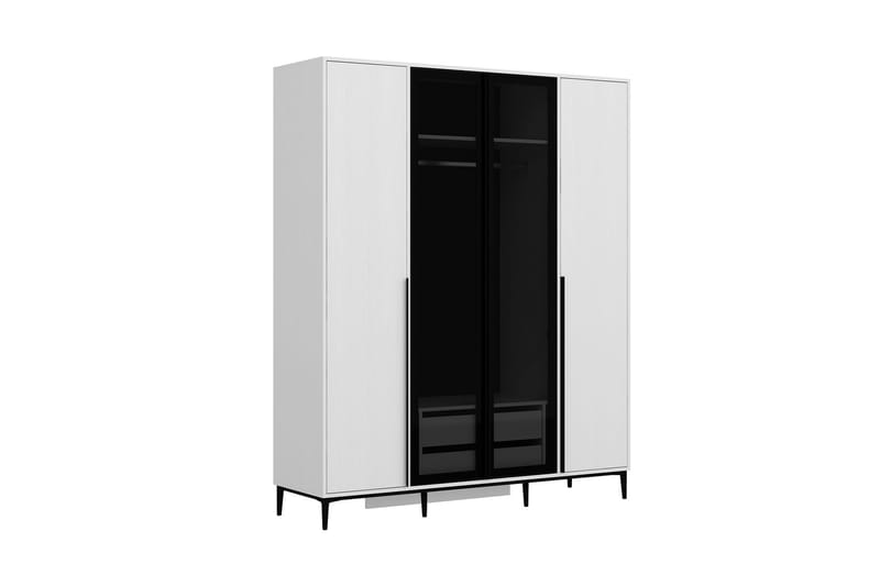 Elevate Garderobe 180x218 cm - Hvid - Opbevaring - Tøjopbevaring - Garderobeskabe