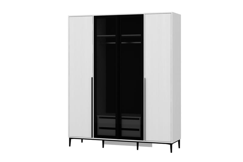 Elevate Garderobe 180x218 cm - Hvid - Opbevaring - Tøjopbevaring - Garderobeskabe