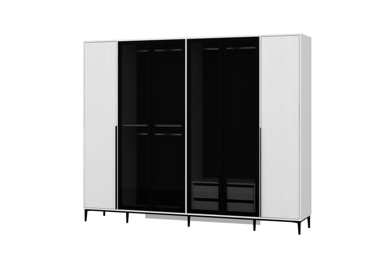 Elevate Garderobe 268x218 cm - Hvid - Opbevaring - Tøjopbevaring - Garderobeskabe