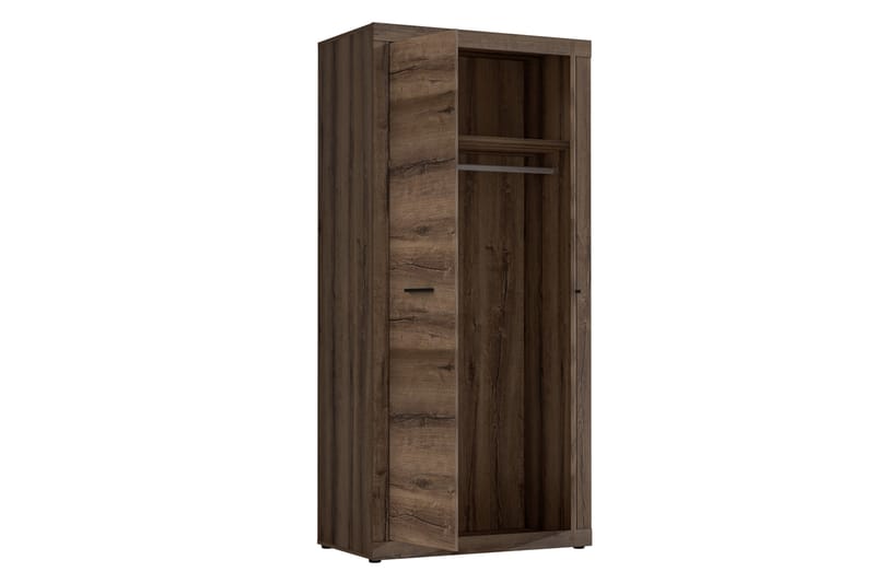 Elhovo Garderobe 52x94 cm - Brun - Opbevaring - Tøjopbevaring - Garderobeskabe