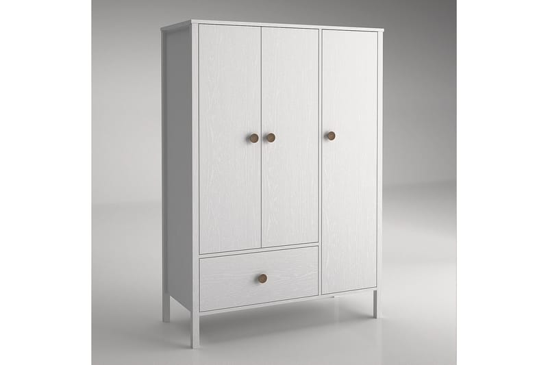 Elspet Garderobe 120x172 cm - Brun/Hvid - Opbevaring - Tøjopbevaring - Garderobeskabe