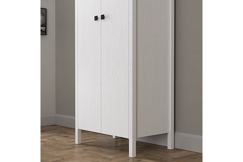 Elspet Garderobe 70x195 cm - Brun/Hvid - Opbevaring - Tøjopbevaring - Garderobeskabe