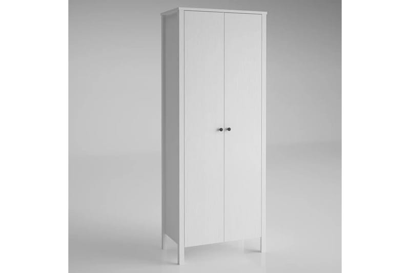 Elspet Garderobe 70x195 cm - Brun/Hvid - Opbevaring - Tøjopbevaring - Garderobeskabe