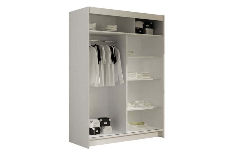 Estella Garderobe 120x200 cm - Beige - Opbevaring - Tøjopbevaring - Garderobeskabe