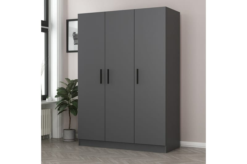 Fruitland Garderobe 135 cm - Antracit - Opbevaring - Tøjopbevaring - Garderobeskabe