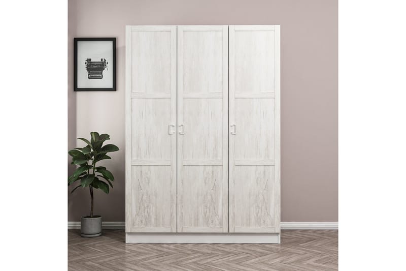 Fruitland Garderobe 135 cm - Beige - Opbevaring - Tøjopbevaring - Garderobeskabe