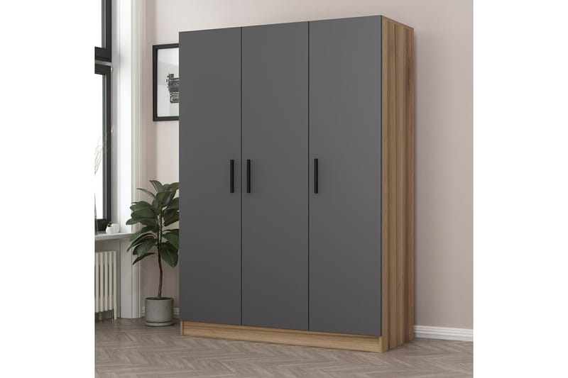 Fruitland Garderobe 135 cm - Brun - Opbevaring - Tøjopbevaring - Garderobeskabe