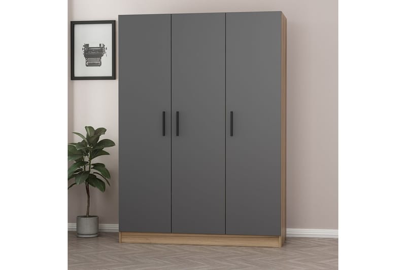 Fruitland Garderobe 135 cm - Brun - Opbevaring - Tøjopbevaring - Garderobeskabe