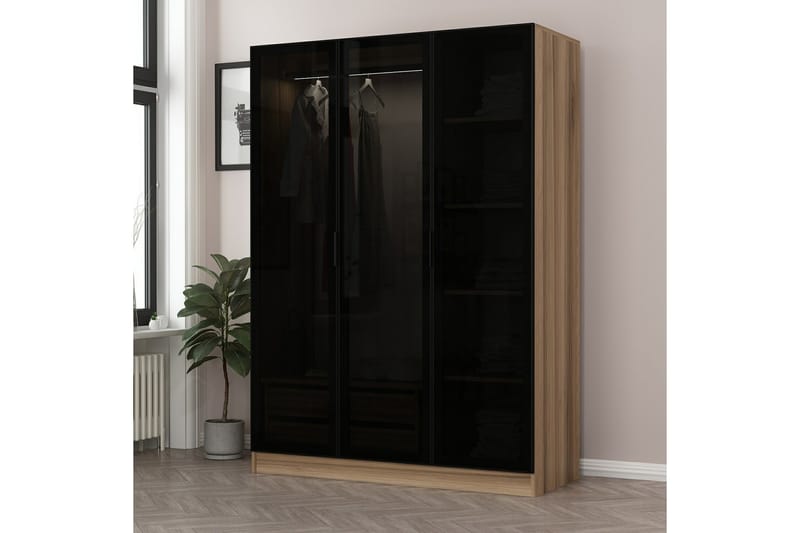 Fruitland Garderobe 135 cm - Brun - Opbevaring - Tøjopbevaring - Garderobeskabe