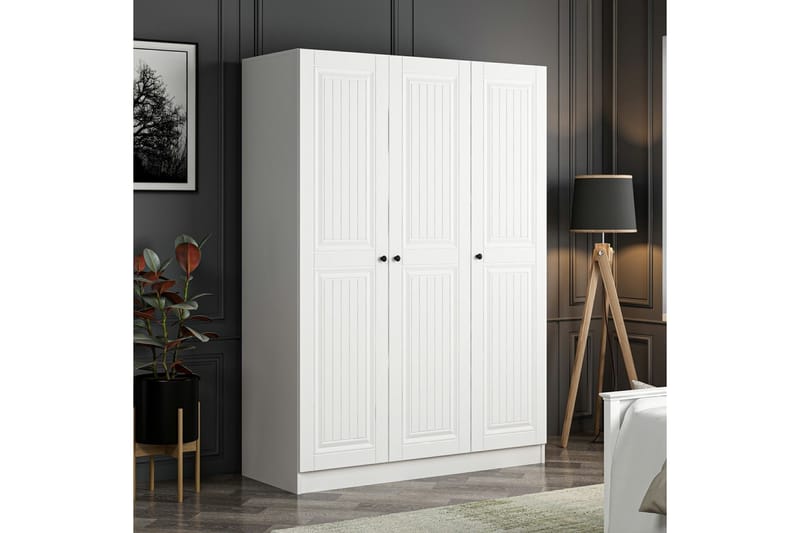 Fruitland Garderobe 135 cm - Cream - Opbevaring - Tøjopbevaring - Garderobeskabe