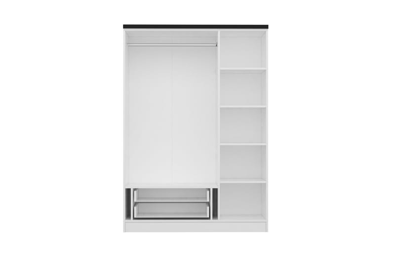 Fruitland Garderobe 135 cm - Hvid - Opbevaring - Tøjopbevaring - Garderobeskabe