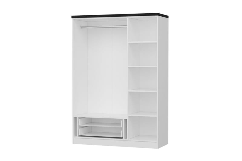 Fruitland Garderobe 135 cm - Hvid - Opbevaring - Tøjopbevaring - Garderobeskabe