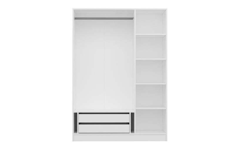 Fruitland Garderobe 135 cm - Hvid - Opbevaring - Tøjopbevaring - Garderobeskabe