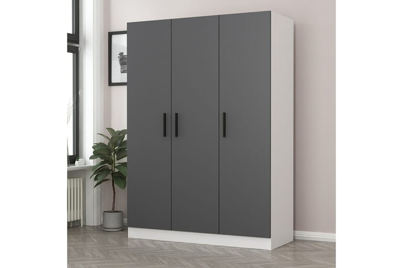 Fruitland Garderobe 135 cm - Hvid - Opbevaring - Tøjopbevaring - Garderobeskabe