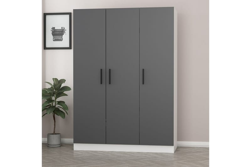 Fruitland Garderobe 135 cm - Hvid - Opbevaring - Tøjopbevaring - Garderobeskabe