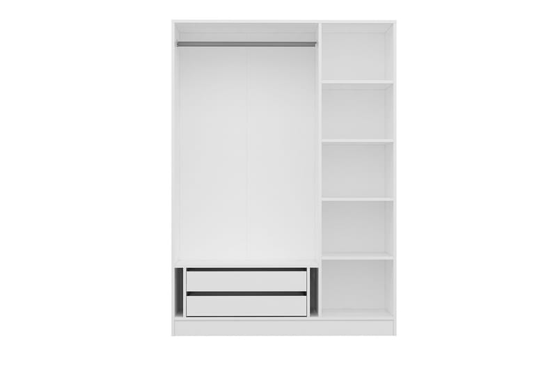 Fruitland Garderobe 135 cm - Hvid - Opbevaring - Tøjopbevaring - Garderobeskabe