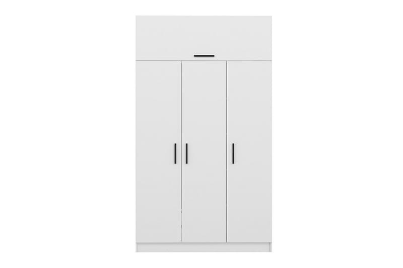 Fruitland Garderobe 135 cm - Hvid - Opbevaring - Tøjopbevaring - Garderobeskabe