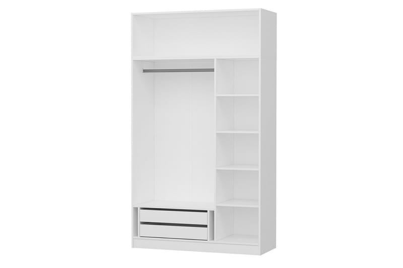 Fruitland Garderobe 135 cm - Hvid - Opbevaring - Tøjopbevaring - Garderobeskabe