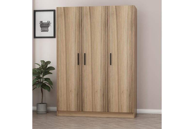 Fruitland Garderobe 135 cm - Oak - Opbevaring - Tøjopbevaring - Garderobeskabe