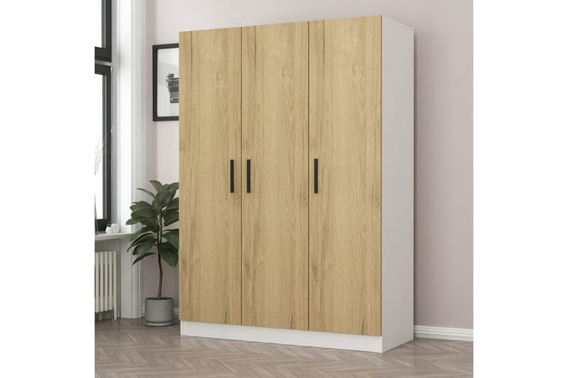 Fruitland Garderobe 135 cm - Valnød finér - Opbevaring - Tøjopbevaring - Garderobeskabe