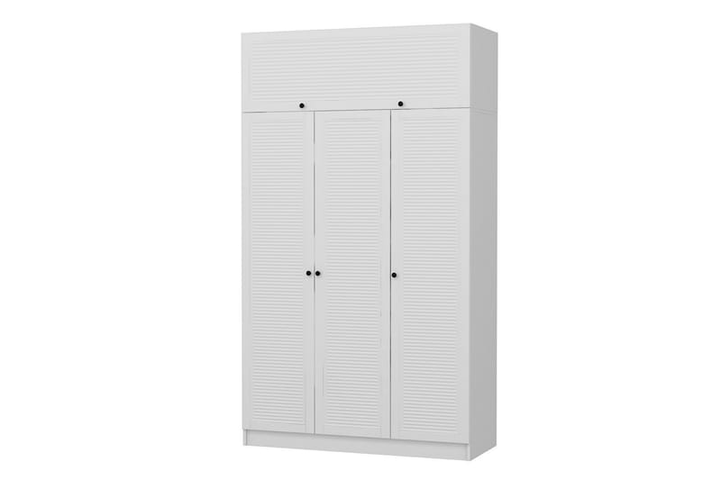 Fruitland Garderobe 135x190 cm - Hvid - Opbevaring - Tøjopbevaring - Garderobeskabe