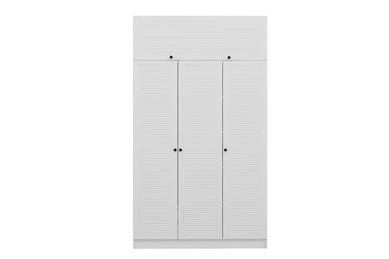 Fruitland Garderobe 135x190 cm - Hvid - Opbevaring - Tøjopbevaring - Garderobeskabe