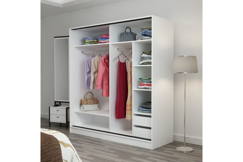 Fruitland Garderobe 180 cm - Antracit - Opbevaring - Tøjopbevaring - Garderobeskabe