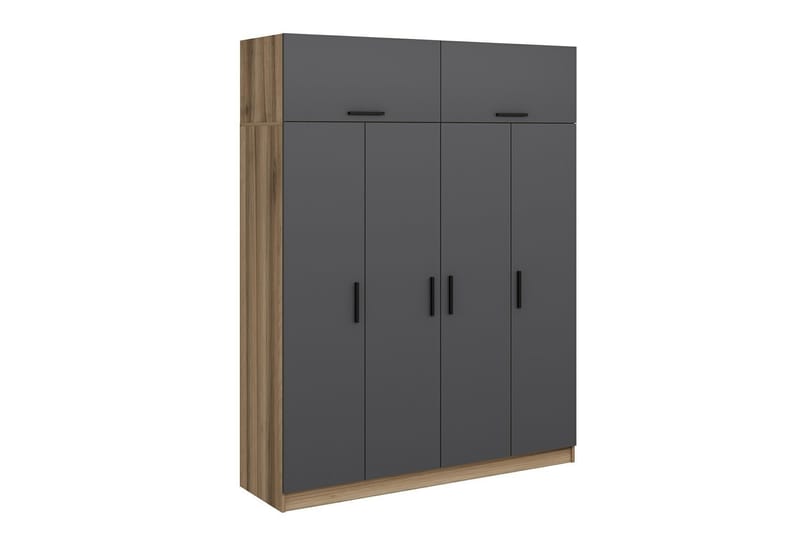 Fruitland Garderobe 180 cm - Antracit - Opbevaring - Tøjopbevaring - Garderobeskabe