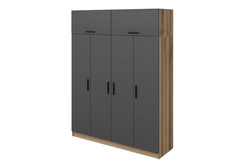 Fruitland Garderobe 180 cm - Antracit - Opbevaring - Tøjopbevaring - Garderobeskabe