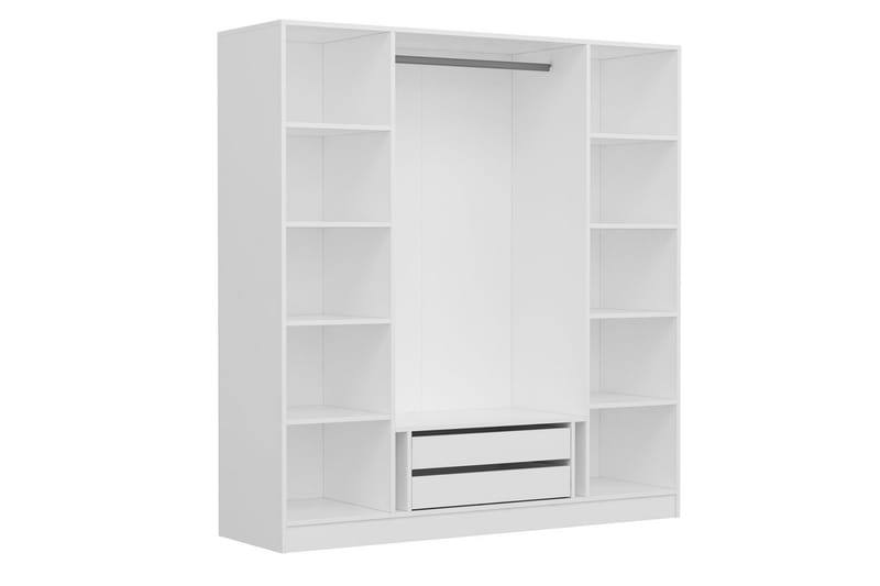 Fruitland Garderobe 180 cm - Hvid - Opbevaring - Tøjopbevaring - Garderobeskabe