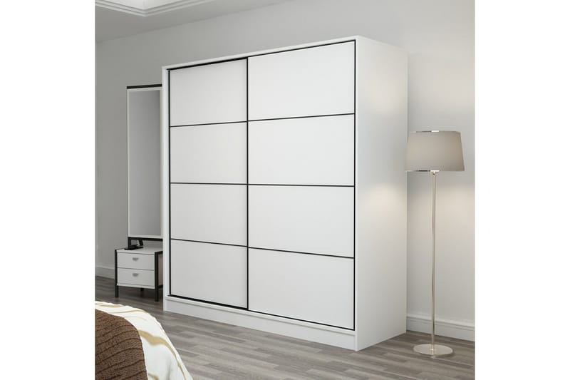 Fruitland Garderobe 180 cm - Hvid - Opbevaring - Tøjopbevaring - Garderobeskabe