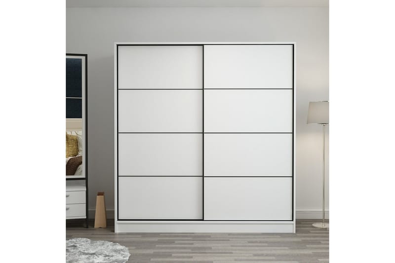 Fruitland Garderobe 180 cm - Hvid - Opbevaring - Tøjopbevaring - Garderobeskabe