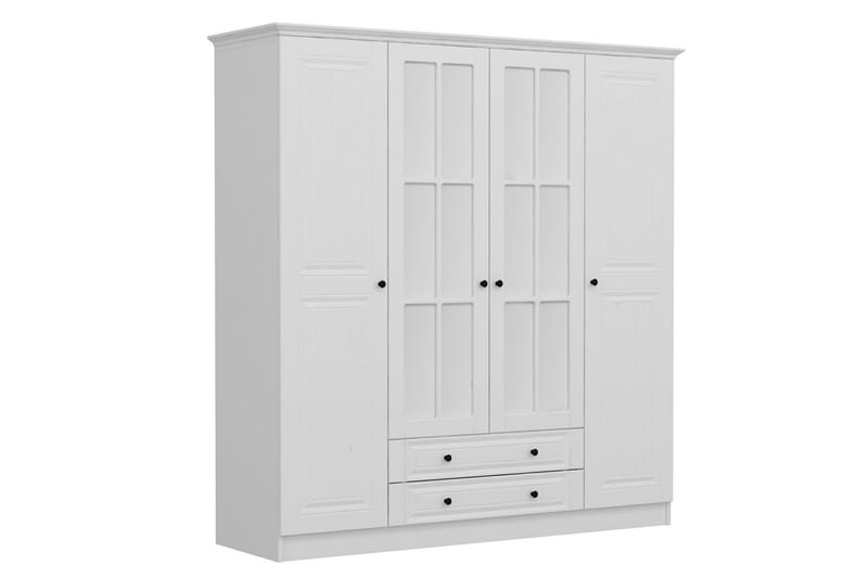 Fruitland Garderobe 180 cm - Hvid - Opbevaring - Tøjopbevaring - Garderobeskabe