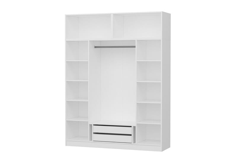 Fruitland Garderobe 180 cm - Hvid - Opbevaring - Tøjopbevaring - Garderobeskabe