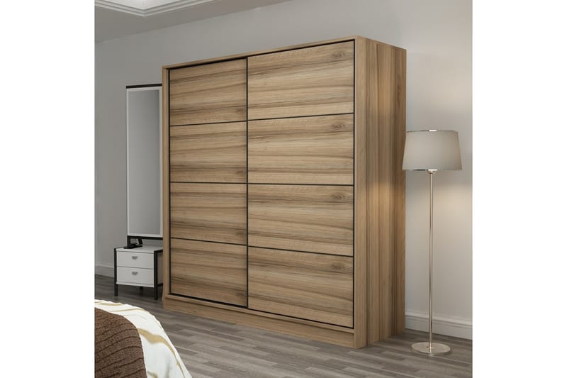 Fruitland Garderobe 180 cm - Oak - Opbevaring - Tøjopbevaring - Garderobeskabe