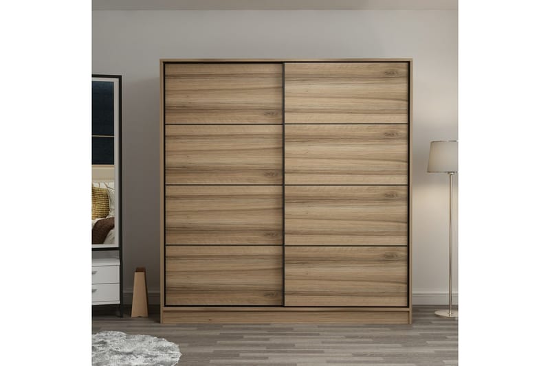 Fruitland Garderobe 220 cm - Oak - Opbevaring - Tøjopbevaring - Garderobeskabe