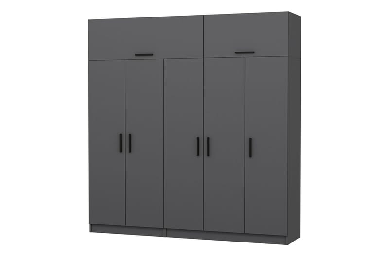 Fruitland Garderobe 225 cm - Antracit - Opbevaring - Tøjopbevaring - Garderobeskabe