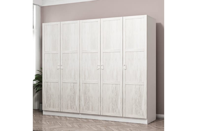 Fruitland Garderobe 225 cm - Hvid - Opbevaring - Tøjopbevaring - Garderobeskabe