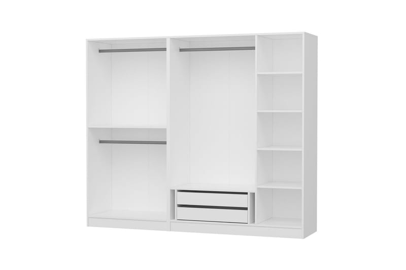 Fruitland Garderobe 225 cm - Hvid - Opbevaring - Tøjopbevaring - Garderobeskabe