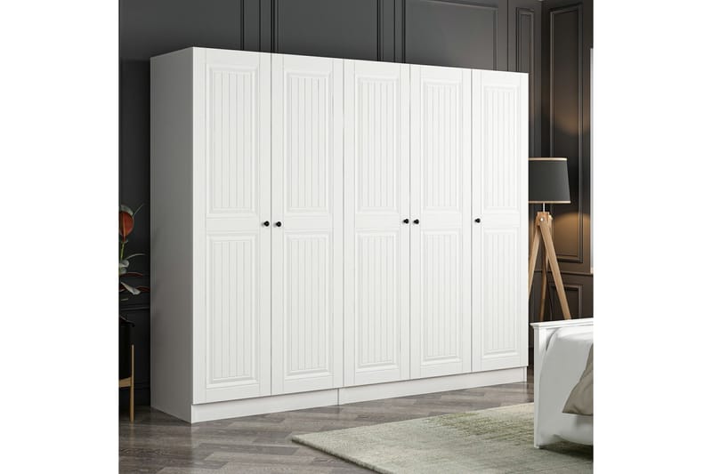 Fruitland Garderobe 225 cm - Hvid - Opbevaring - Tøjopbevaring - Garderobeskabe