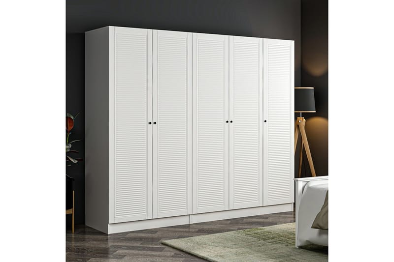 Fruitland Garderobe 225 cm - Hvid - Opbevaring - Tøjopbevaring - Garderobeskabe