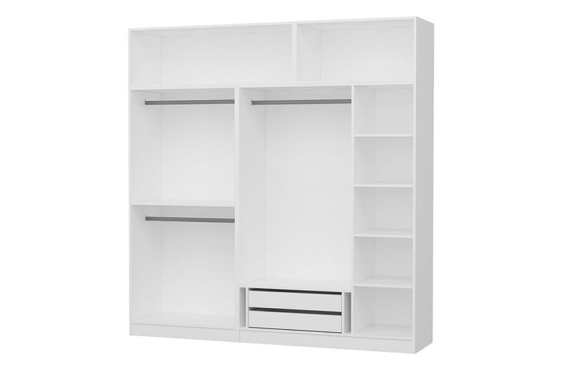 Fruitland Garderobe 225 cm - Hvid - Opbevaring - Tøjopbevaring - Garderobeskabe