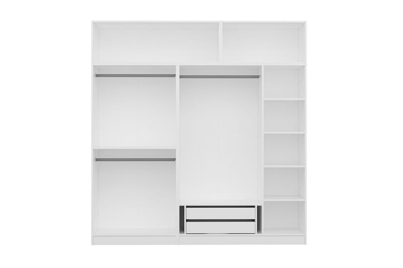 Fruitland Garderobe 225 cm - Hvid - Opbevaring - Tøjopbevaring - Garderobeskabe