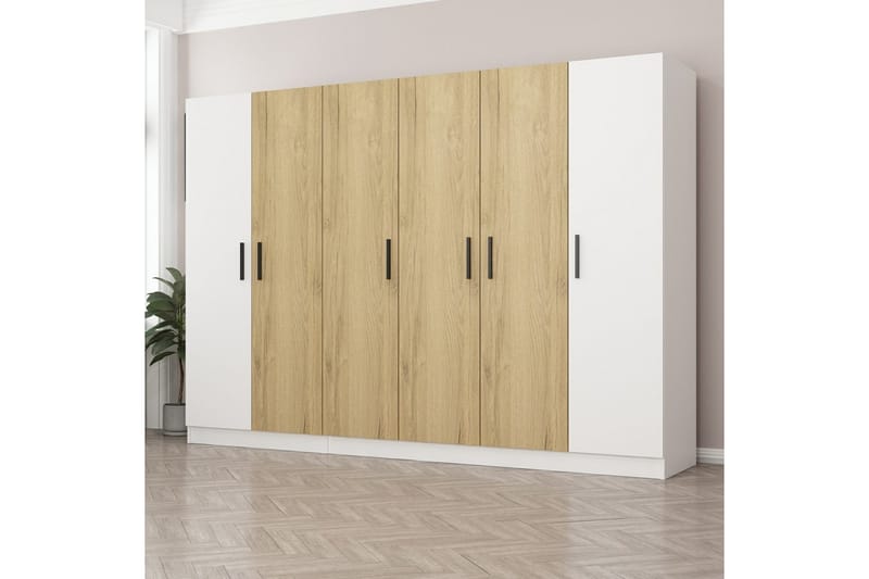 Fruitland Garderobe 225 cm - Hvid - Opbevaring - Tøjopbevaring - Garderobeskabe