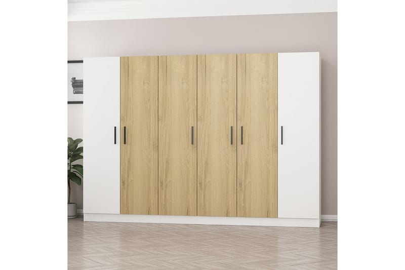 Fruitland Garderobe 225 cm - Hvid - Opbevaring - Tøjopbevaring - Garderobeskabe